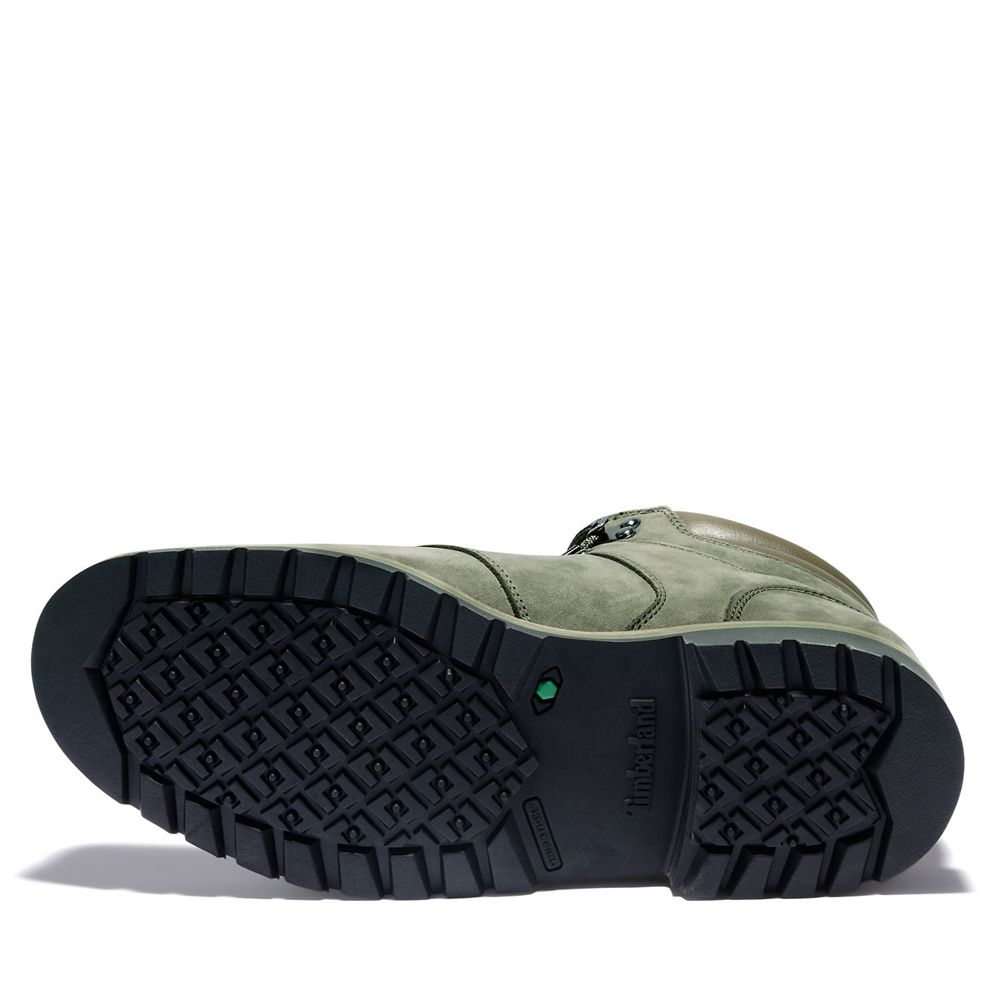 Timberland Mens Hiking Boots Redwood Falls Waterproof Mid - Dark Green - India QR2361758